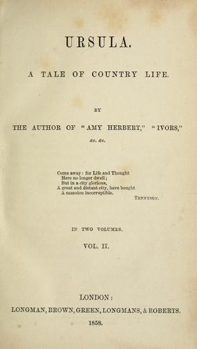Cover for Ursula