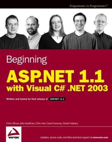 Cover for Beginning ASP.NET 1.1 with Visual C# .NET 2003