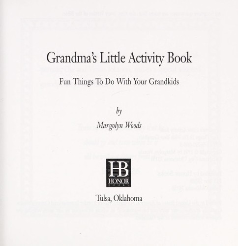 Cover for Grandma's little activity book