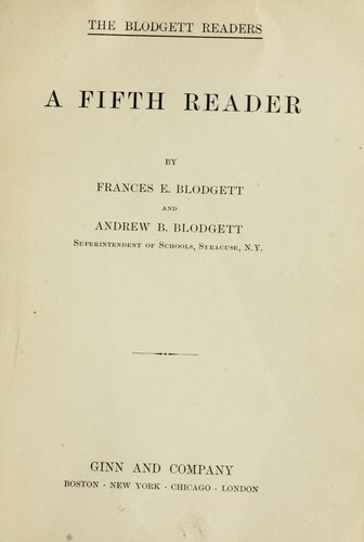 Cover for A Fifth reader