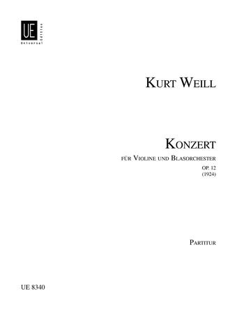 Cover for Concerto for Violin and Wind Instruments, Op. 12