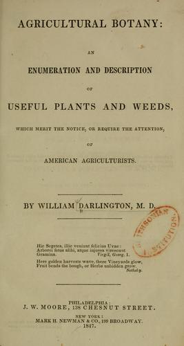 Cover for Agricultural botany