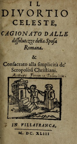 Cover for Opere scelte di Ferrante Pallavicino