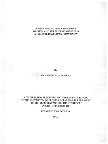 Cover for In the path of the golden horde
