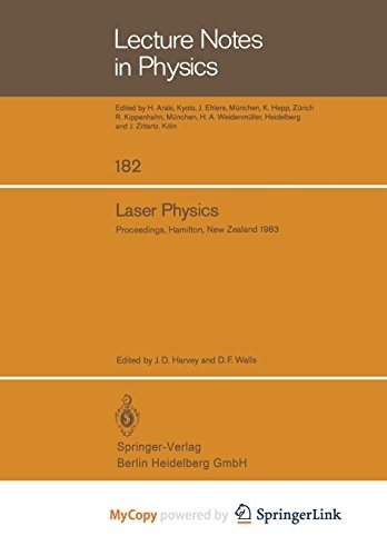 Cover for Laser Physics
