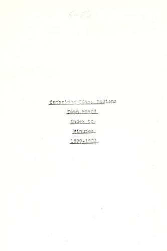 Cover for Minutes.
