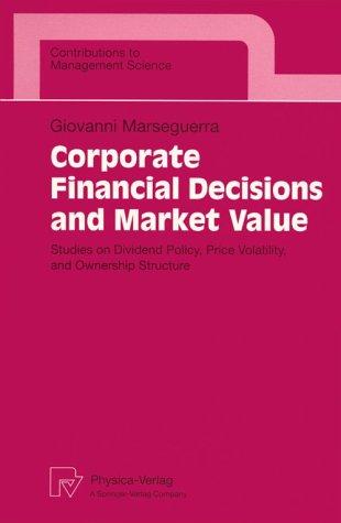 Cover for Corporate financial decisions and market value