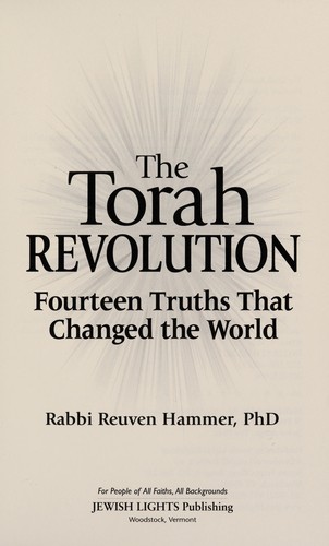 Cover for The Torah revolution