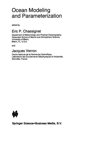 Cover for Ocean Modeling and Parameterization