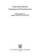 Cover for Gesprochene Sprache