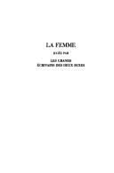 Cover for La femme jugée par les grands écrivains des deux sexes