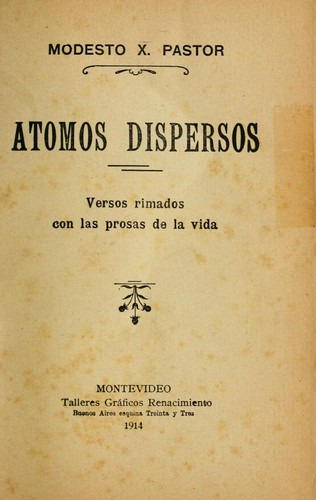 Cover for Átomos dispersos