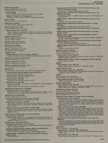 Cover for Mla International Bibliography of Books and Articles on the Modern Languages and Literatures, 1984, #Vols I-V: Clssfd Lstngs Wth Athr and Sbj Index (Mla ... I-V: Classified Listings With Author Index)