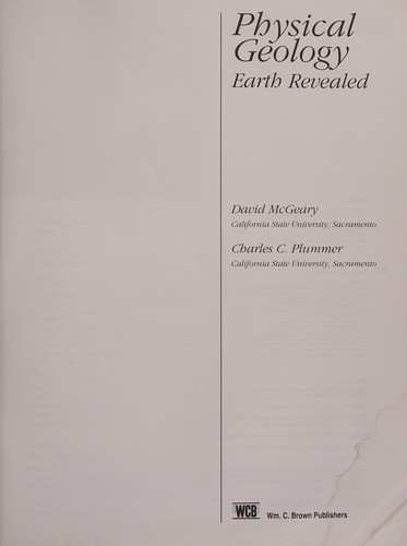 Cover for Physical geology