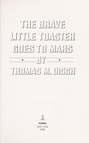 Cover for The Brave Little Toaster goes to Mars