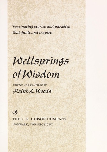 Cover for Wellsprings of wisdom