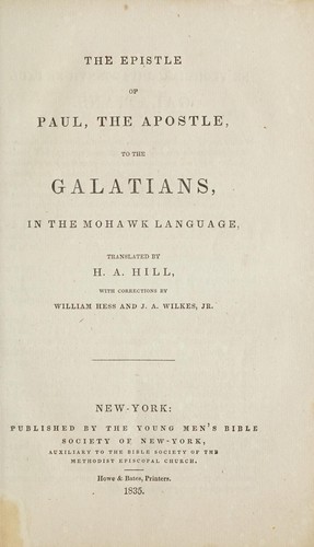 Cover for Ne ne shagohyatonni Paul ne royatadogenhti jinonkadih ne Galatians