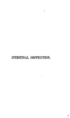 Cover for Intestinal obstruction