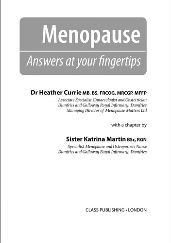 Cover for Menopause