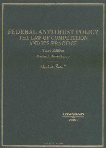 Cover for Federal antitrust policy