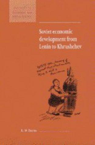 Cover for Soviet economic development from Lenin to Khrushchev