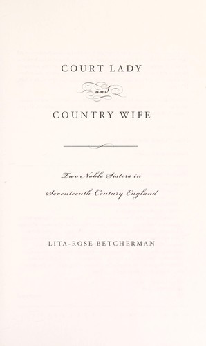 Cover for Court lady and country wife