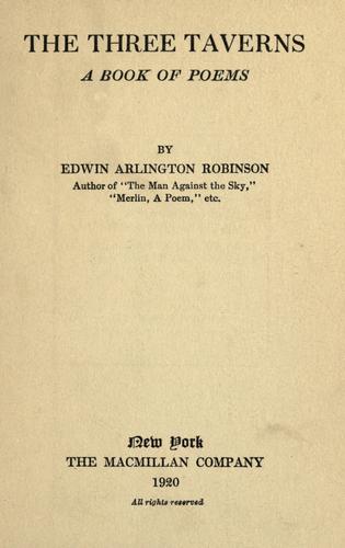 Cover for three taverns