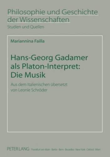 Cover for Hans-Georg Gadamer als Platon-Interpret