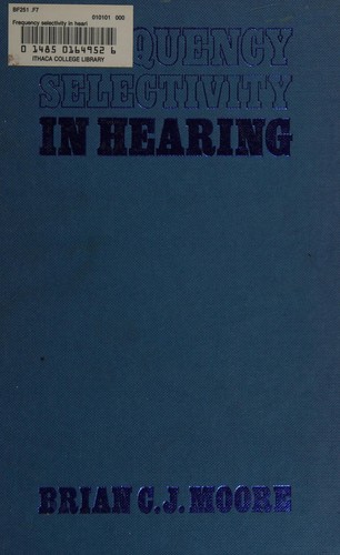 Cover for Frequency selectivity in hearing