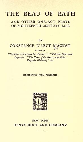 Cover for The beau of Bath