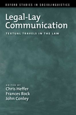 Cover for Legallay Communication Textual Travels In The Law