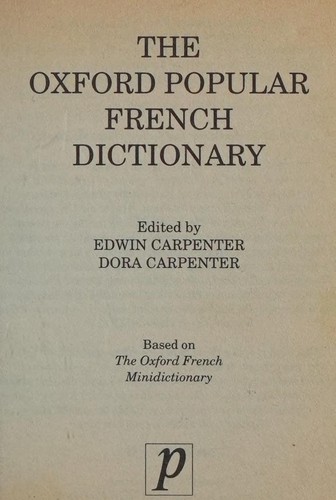 Cover for The Oxford popular French dictionary