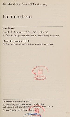 Cover for The world year book of education.