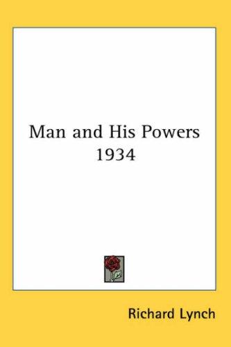 Cover for Man and His Powers 1934