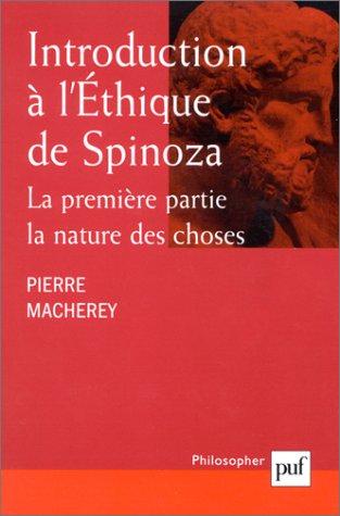 Cover for Introduction à l'éthique de Spinoza 