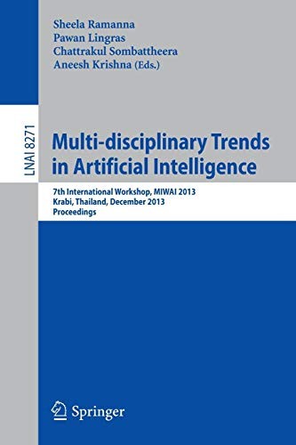Cover for Multi-disciplinary Trends in Artificial Intelligence