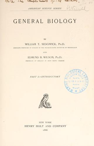 Cover for General biology