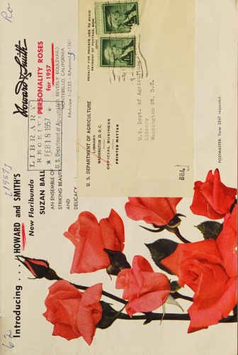 Cover for Personality roses for 1957