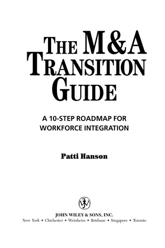 Cover for The M & A transition guide
