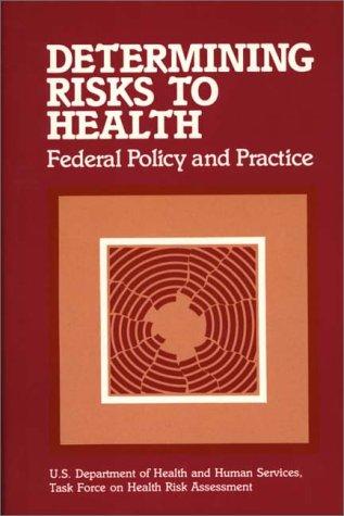 Cover for Determining risks to health