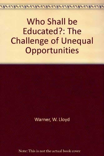 Cover for Who shall be educated?