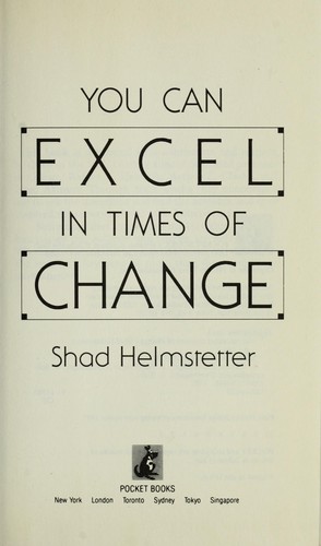 Cover for You can excel in times of change