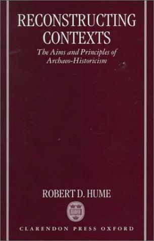 Cover for Reconstructing contexts