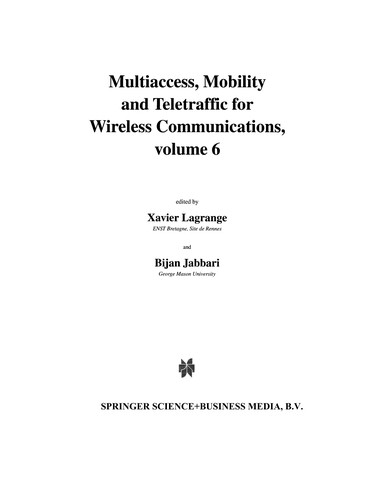 Cover for Multiaccess, Mobility and Teletraffic for Wireless Communications, volume 6