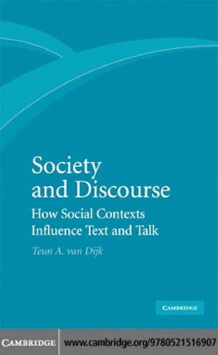 Cover for Society and discourse