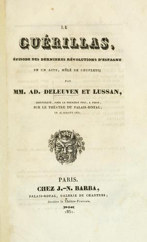 Cover for Le guérillas