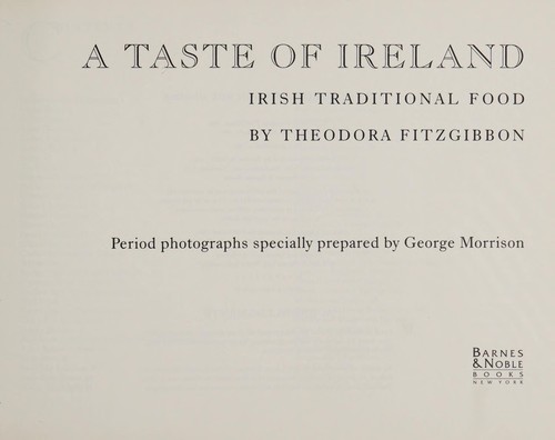 Cover for A taste of Ireland