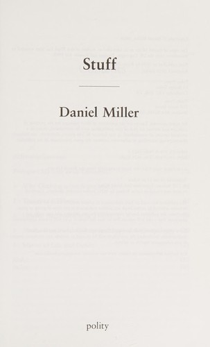 Cover for Stuff