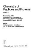 Cover for Chemistry of Peptides and Proteins