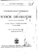 Cover for Wybór dramatów